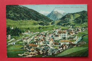 AK Steinach am Brenner / 1905-1925 / gegen Süden / Gleise / Schienen / Strassen / Tirol
